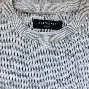 All Saints Sweaters - ALL SAINTS LIGHT GREY SWEATER XTRA SMALL All Saints Sweaters - ALL SAINTS LIGHT GREY SWEATER XTRA SMALL